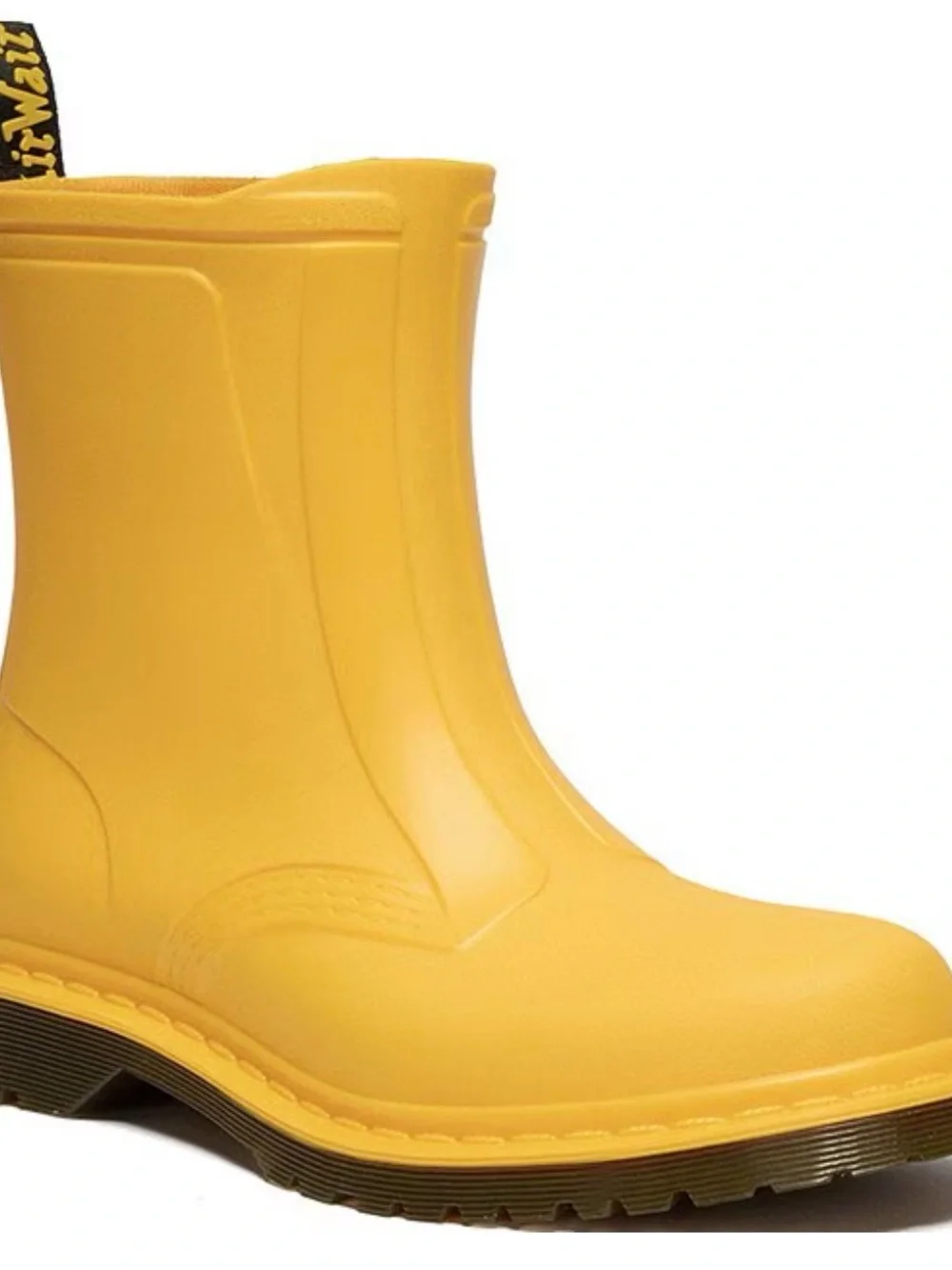 Dr. Martens Yellow Rubber Ankle Boots